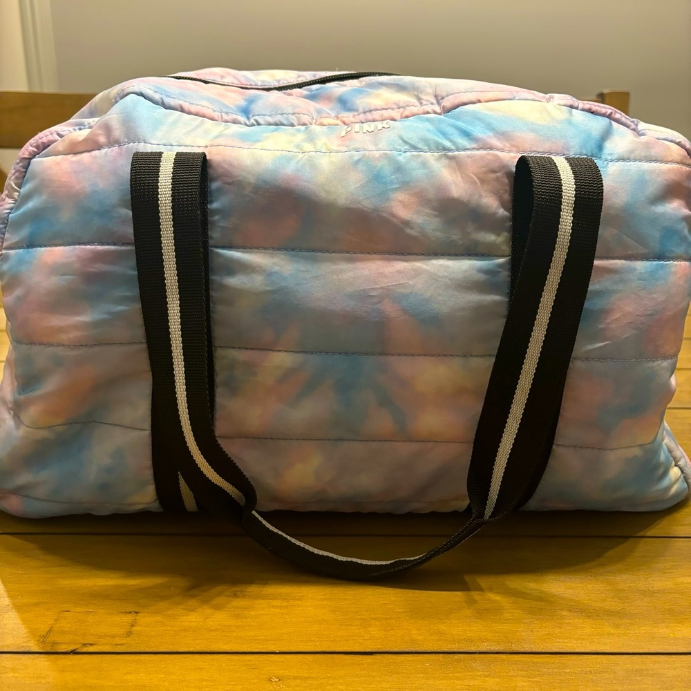 Victoria’s Secret. Pink. Duffle/Travel bag. Color: Cotton Candy. Tye-Dye.
